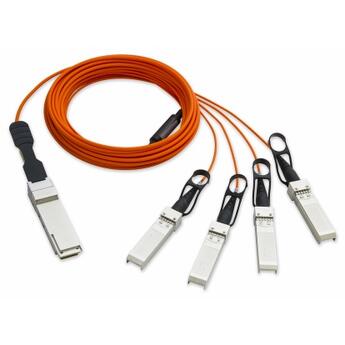 QSFP-4SFP-AOC Fiberworks AS  QSFP+ to 4 SFP+ 40G Active Optical Cable 40GBASE-SR4, AOC